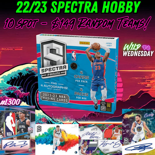 Break 1300 - NBA 22/23 Spectra Hobby 10 Spot - $149 Random Teams!