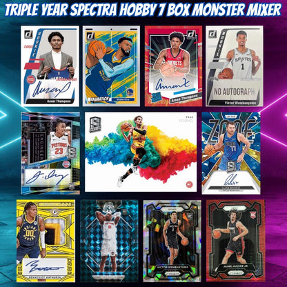 Break 2214 - NBA Triple Year Spectra Hobby 7 Box Monster Mixer - $99 Random Teams!