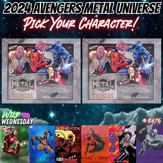 Break 3476 - 2024 Marvel Avengers Metal Universe - 2 Box - Pick Your Character/Team!