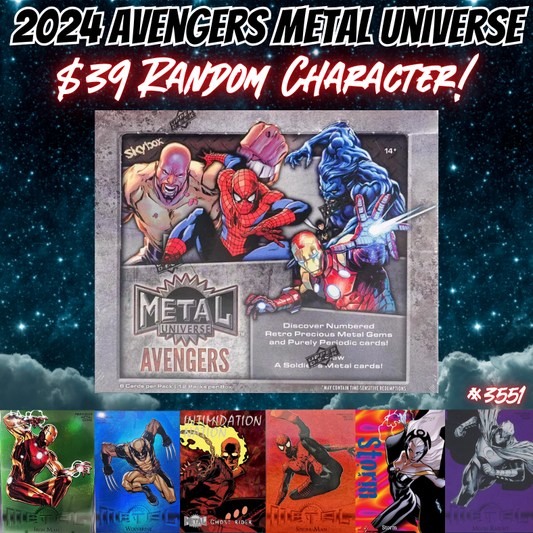 Break 3551 - 2024 Marvel Avengers Metal Universe - Random Characters!