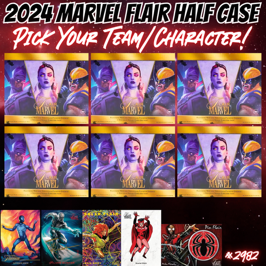 Break 2982 - 2024 Marvel Flair HALF CASE - Pick Your Character/Team!