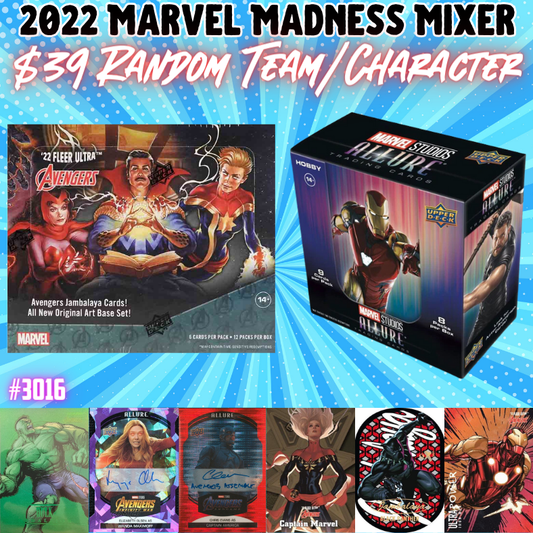 Break 3016 - 2022 Marvel Madness Mixer - Random Characters/Team - $39 a spot!