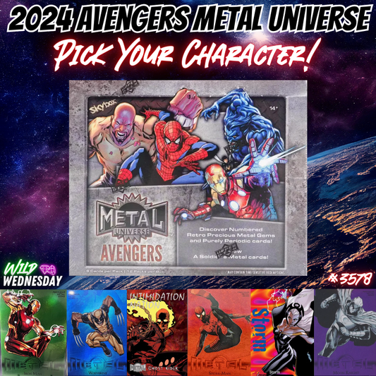 Break 3578 - 2024 Marvel Avengers Metal Universe - Pick Your Character/Team!