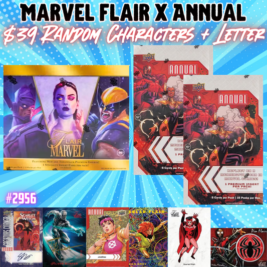 Break 2956 - Dual Year Marvel Flair x Annual - Random Characters + Letter - $39 a spot!