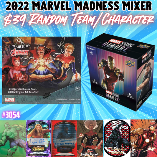 Break 3054 - 2022 Marvel Madness Mixer - Random Characters/Team - $39 a spot!