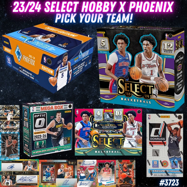 Break 3723 -23/24 NBA Select Hobby x Phoenix Hobby 5 Box Mixer - Pick Your Team!