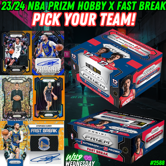 Break 2588 - NBA 23/24 Prizm Hobby x Fast Break 2 Box - Pick Your Team!