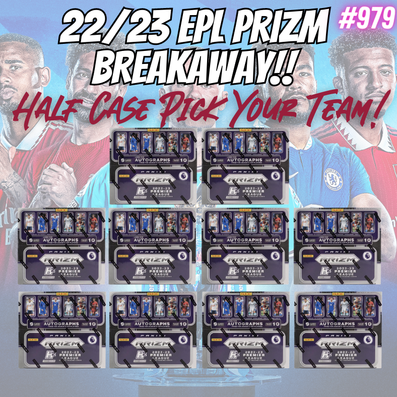 Break 979 - 22/23 Premier League Prizm Breakaway HALF CASE - 10 Boxes - Pick Your Player / Team