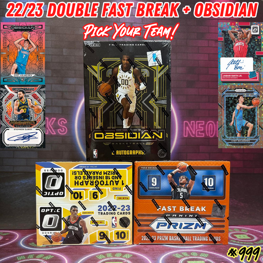 Break 999 - NBA 22/23 Prizm x Optic Fast Break + Obsidian - Pick Your Team!