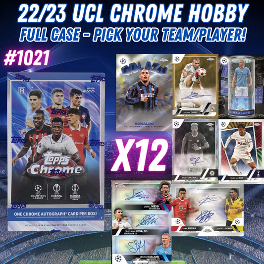 Break 1021 - 22/23 UCC Chrome Hobby FULL CASE - Pick Your Team/Player!