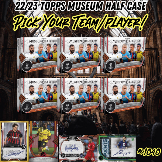 Break 1040 - 22/23 Topps Museum Collection Champions League - Half Case - Pick Your Team!