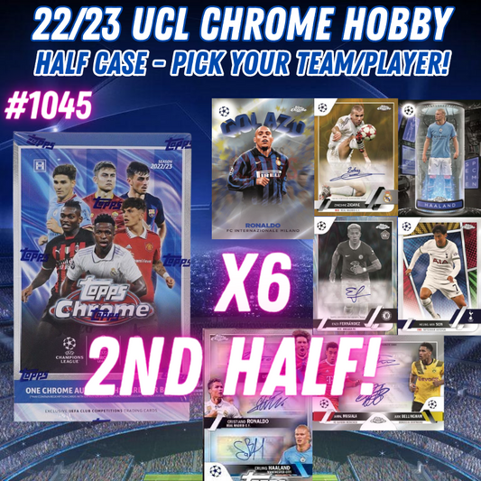 Break 1045 - 22/23 UCC Chrome Hobby 2ND HALF OF THE CASE - Pick Your Team!