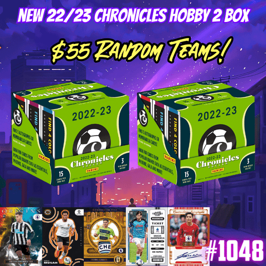 Break 1048 - 22/23 Chronicles Soccer Hobby 2 Box - Random Teams!