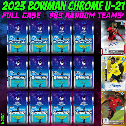 Break 4016 - 2023 Bowman Chrome UEFA U-21 Hobby - FULL CASE - Random Teams!