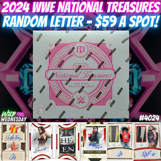 Break 4024 - 2024 WWE National Treasures - $59 Random Letter!