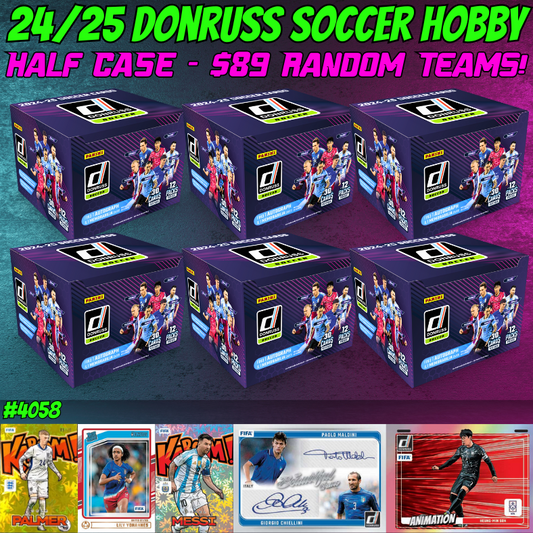 Break 4058 - 24/25 Donruss Soccer Hobby - HALF CASE - $89 Random Teams!