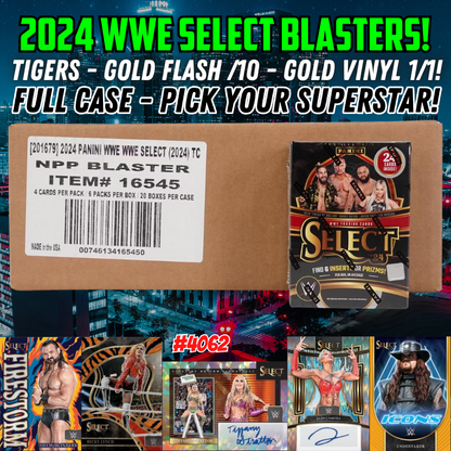 Break 4062 - 2024 WWE Select Blaster FULL CASE - Pick Your Superstar!