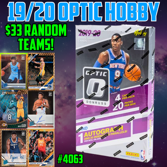 Break 4063 - NBA 19/20 Optic HOBBY - $33 Random Teams!