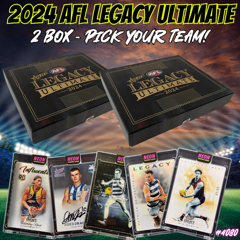 Break 4080 - 2024 Select AFL Legacy Ultimate - 2 Box - Pick Your Team!