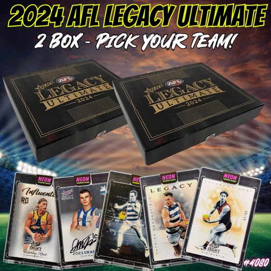 Break 4080 - 2024 Select AFL Legacy Ultimate - 2 Box - Pick Your Team!