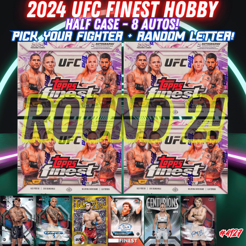 Break 4127 - NEW RELEASE - 2024 UFC Finest Hobby - Half Case - 8 Autos - Pick Your Fighter!