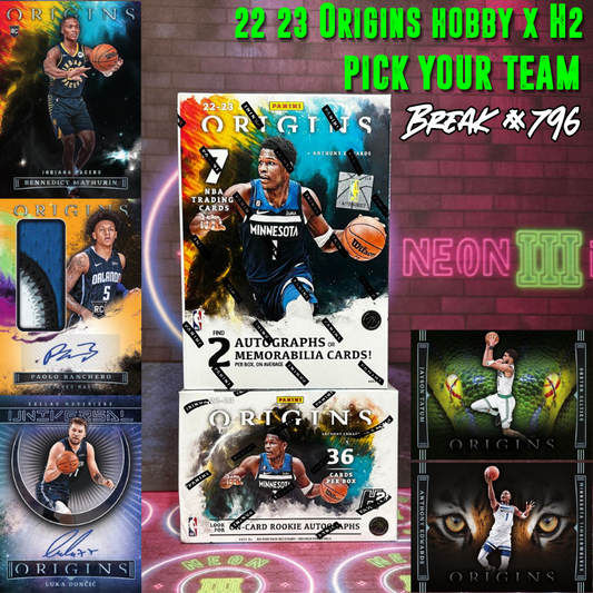 Break 796 - NBA 22/23 Origins Hobby x H2 Hybrid - Pick Your Team!