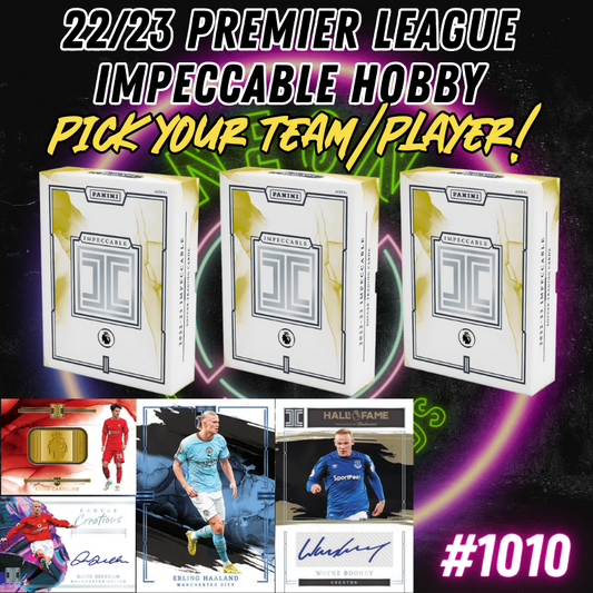 Break 1010 - 22/23 English Premier League Impeccable - FULL CASE - Pick Your Player / Team