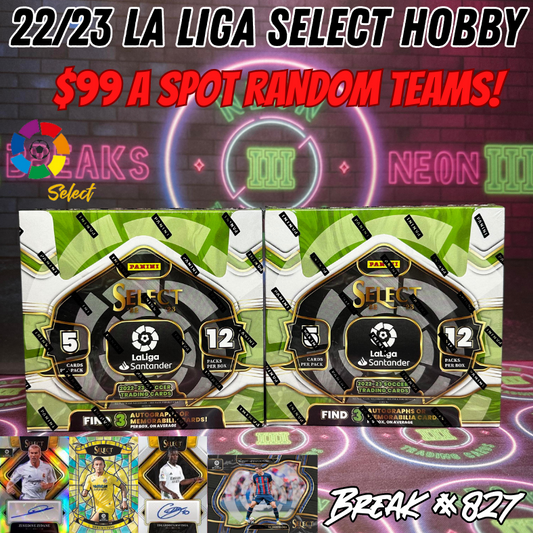 Break 827 - 22/23 La Liga Select Hobby 2 Box - $99 Random Teams!