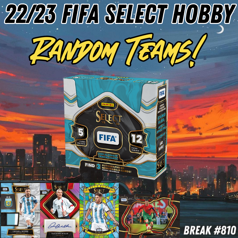 Break 810 - 22/23 FIFA Select Hobby - 1 Box Random Teams!