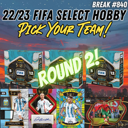 Break 840 - 22/23 FIFA Select Hobby 3 Box - Pick Your Team!