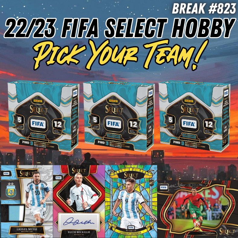 Break 823 - 22/23 FIFA Select Hobby 3 Box - Pick Your Team