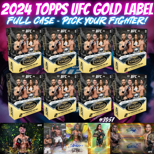 Break 3957 - 2024 UFC Gold Label Hobby - 8 Box FULL CASE - Pick Your Fighter!