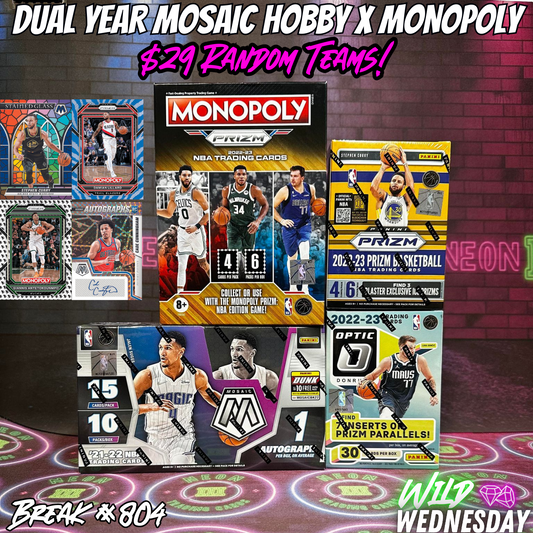 Break 804 - NBA 21/22 Mosaic Hobby Dual Year 4 Box - $29 Random Teams!