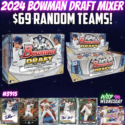 Break 3915 - 2024 Bowman Draft HTA Choice x Jumbo Hobby - $69 Random Teams!