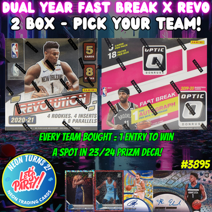 Break 3895 - NBA Dual Year Optic Fast Break x Revo - Pick Your Team!