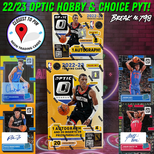 Break 798 - NBA 22/23 Optic Hobby x Choice - Pick Your Team with Closest To Pin!