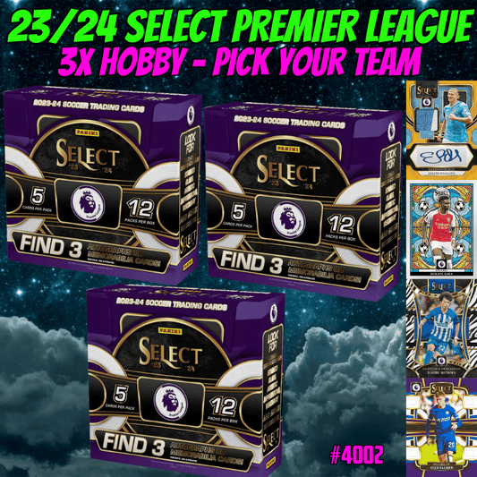 Break 4002 - 23/24 Select EPL HOBBY - 3 Box - Pick Your Team!