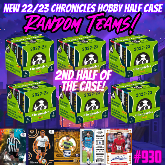 Break 930 - 22/23 Chronicles Hobby Half Case - 6 Boxes - $149 Random Teams!