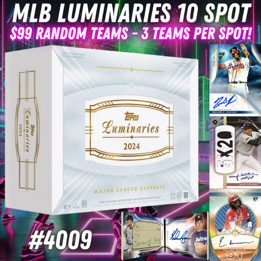 Break 4009 - 2024 MLB Topps Luminaries - 10 Spot $99 Random Teams!