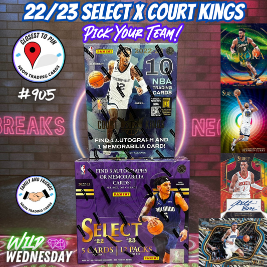 Break 905 - NBA 22/23 Select Hobby x Court Kings 2 Box - Value Pick Your Team!