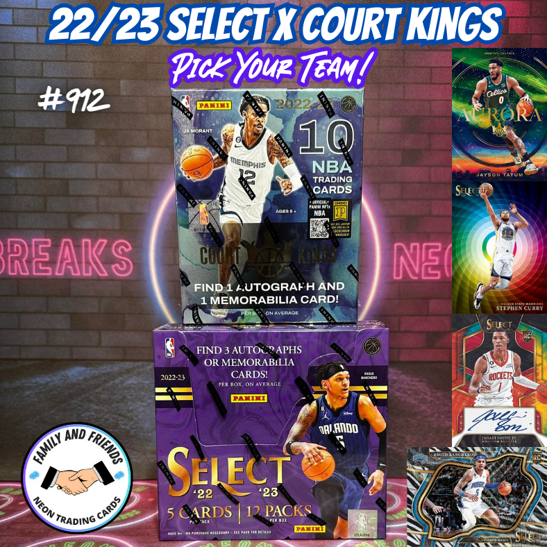 Break 912 - NBA 22/23 Select Hobby x Court Kings 2 Box - Value Pick Your Team!