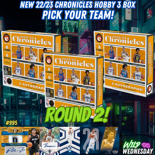 Break 995 - NEW NBA 22/23 Chronicles Hobby 3 Box - Pick Your Team!