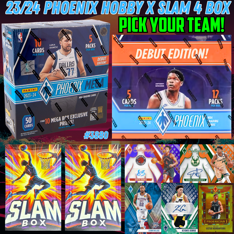 Break 3880 - NBA 23/24 Phoenix Hobby x Double Slam 4 Box - Pick Your Team!