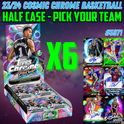 Break 3971 - 23/24 Topps Cosmic Chrome Basketball HALF CASE - Pick Your Team/Player!