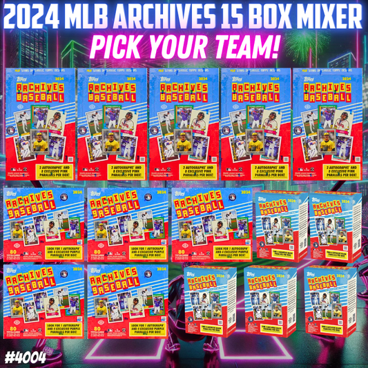 Break 4004 - 2024 MLB Archives 15 Box Mixer - Pick Your Team!