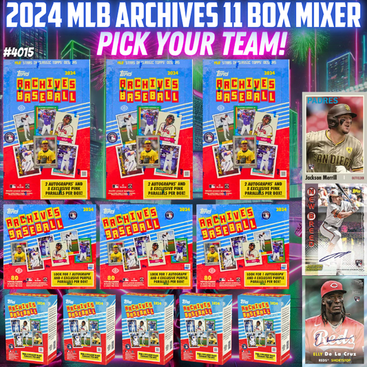 Break 4015 - 2024 MLB Archives 11 Box Pick Your Team!