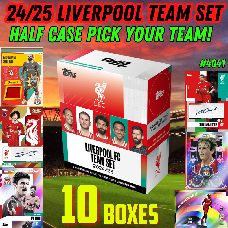 Break 4041 - 24/25 Liverpool Team Set - HALF CASE - 10 Boxes - Pick Your Player!