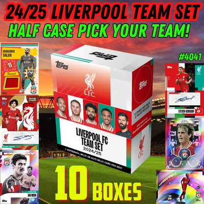 Break 4041 - 24/25 Liverpool Team Set - HALF CASE - 10 Boxes - Pick Your Player!