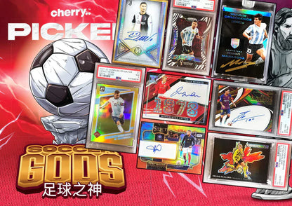 Break 2051 - 22/23 Merlin Chrome x Cherry Picked Soccer Gods 7 Box - $79 Random Teams!