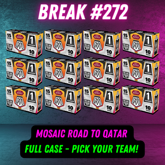 Break 272 - 2022 World Cup Mosaic Road To Qatar FULL CASE - Pick Your Team/Player!